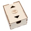 The Broken Token Case for Standard and European Size Cards - Wood Card Case with Four Adjustable Dividers