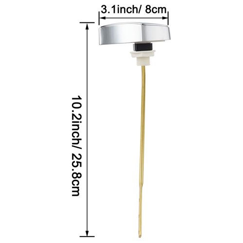 iFealClear Brass Toilet Tank Flush Lever Replacement Compatible with TOTO THU004-CP for St701Cst854884, Toilet Handle Replacement Trip Levers, Side Mount Toilet Tank Lever, Chrome