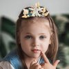 Kilshye Boho Starfish Hair Comb Tiaras Silver Beach Seashell Hair Accessories Pearl Princess Crown for Girls