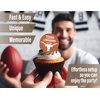 Texas Longhorns Cupcake Toppers (24 Pcs) University of Texas Longhorns Party Supplies for UT Austin Football, Birthday Gift, Graduation Party Decorations (Texas Longhorns)