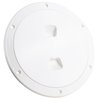 Five Oceans 5" Boat Hatch, Marine Access Hatch, Round Inspection Deck Plate Hatch with Detachable Cover, UV Resistant ABS Off-White Plastic, for Pontoon, Fishing Boat, Bass Boat, Sailboat - FO4474