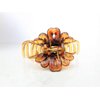 Generic Smaller brown hair claw clip for fine, thin hair with crystals