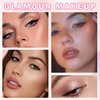 QIUFSSE Glitter Eyeshadow Champagne Single Eyeshadow,Ultra Fine Shimmer Eyeshadow Lightweight Sparkling Blendable Formula,Daily Multiuse Glossy Eyes Makeup (Weaving Maid)