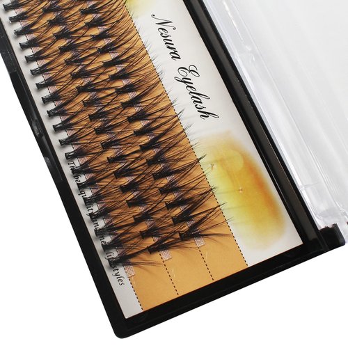 Bodermincer Eyelashes Cluster lashes C curl Thickness 0.07mm 20 Roots 60pcs Individual Fake False Eyelashes Cluster Black Eye Lashes Lashes Eyelash Extensions (16mm)