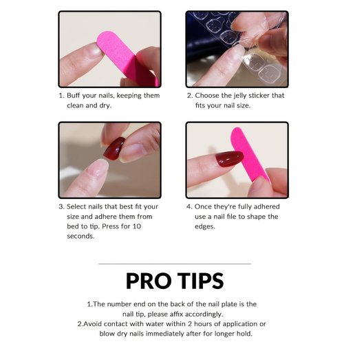 Pikabows Press On Nails Long Coffin Nude Natural Ombre Fake Nails Acrylic Full Cover False Nail T...