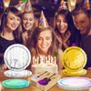 ASSEMBLY Birthday Tableware Set,60PCS Birthday Plates and Napkins Decoration Supplies Dinnerware for Theme Party Decoration