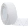 Hapeper 1-1/2 Inch Sheer Organza Ribbon for Gift Wrapping, Party Decoration 50 Yards/Roll (White)