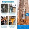 Maple Syrup Tree Tapping Kit, 12 Set Maple Tree Extractor Tool Kit with 12 Taps(Spiles for Tapping Trees) and 12 23.6inch Syrup Collection Tubes for Maple Syrup Supplies