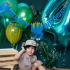 Dinosaur Happy Birthday Party Banner, Cartoon Prehistoric Animal Garland, Kids Dino Themed Birthday Decorations, Fun Wall Hanging Letter Bunting for Children's Party Supplies