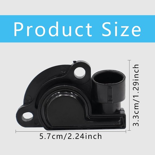 Throttle Position Sensor TPS, Automotive Replacement Throttle Position Sensors, 17106681, 17087400 TPS Sensor Compatible with Chevy, Buick, Cadillac, Daewoo, GMC, Isuzu, Oldsmobile, Pontiac