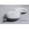 Premium Handcrafted 25 Momme Mulberry Silk Eye Mask for Sleeping (Silver Lining)