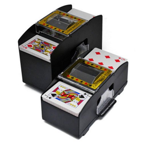 FAMKIT Automatic Poker Card Shuffler, Battery Operated Card Shuffler Electric Shuffling Machine for Home Party Club