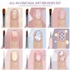 GAOY 8 Pcs Nail Brushes for Nail Art, Nail Design Tools for Nail Detail Painting, French Liner and Dotting Pens for Nail DIY