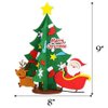 Leiky Life Christmas Tree Felt Art Activity Kit, Build Your Own Table-Top Tree, Perfect for Kids, Small Spaces, Vacations, XMAS1