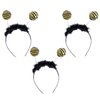 minkissy Bee Headbands for Party 3Pcs Bee Tentacle Headbands Antenna Ball Hair Hoop Sequins Costume Headband for Kids Adult