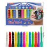 MeiduGaga Face Paint Sticks Body Painting Kit Safety Face Painting Crayons Easy to Clean for Makeup Parties Sport Events Birthday Festivals Cosplay (12 classic colors)