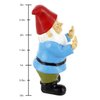 Gnometastic Mini Gnomes - Middle Finger Gnome 3.5in, Double Bird Gnome - Naughty Garden Gnome for Fairy Garden, Funny Garden Gnomes Decoration for Yard, Outdoor Lawn Ornament and Home Decor