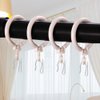 Metal Curtain Hooks, 200PCS Drapery Hook Pins Stainless Steel Pin-on Hooks for Window Curtain, Shower Curtain, Door Curtain