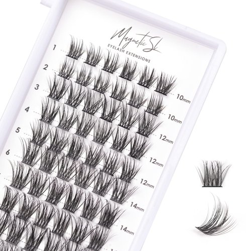 Cluster Lashes 72 Individual Lashes Clusters Eyelash Extensions False Eyelashes DIY Wispy Fluffy ...