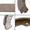 10L0L Golf Cart Brake Shoes Suitable for Yamaha G14-G22 1993-up, EZGO RXV/TXT 1997-up, Workhorse 1996-up, 4PCS