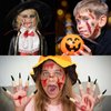 Halloween Face Tattoos Zombie Makeup Tattoos Temporary Halloween Burn Prank Tattoo Stickers Halloween Simulation Horror Fake Wounds Waterproof Scars Halloween Temporary Tattoos 30 Sheet