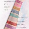 KYDA Body Glitter Stick, Chunky Glitter Gel for Face Body Hair, Sparkling Holographic Mermaid Sequins Paint, Lasting Multiuse Makeup Glitter Gel, Red
