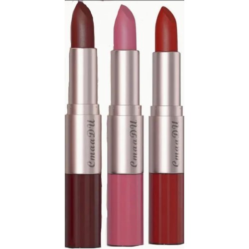 Matte Lipstick and Lip Gloss Set, 3-Pack, 2-in-1 Design, Long-Lasting, Waterproof