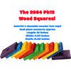 Bonka Bird Toys 2084 Pk12 Wood Squares Bird Toys