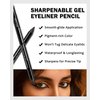 Gel Eyeliner Pencil-1Pcs Brown Waterline Eye Liner Pencil with Sharpener, Smudgeproof Waterproof Eyeliner Pencil Matte Brown Eye-liner Water Liner Pen, Thanksgiving Makeup Gift for Older Women Girl