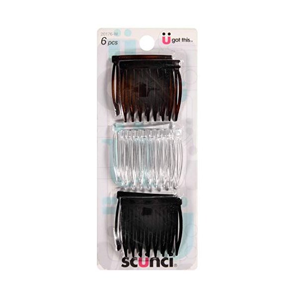 Scunci 4CM Small Side Combs, 6 pcs