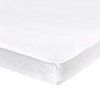 Abstract Solid White Cradle Sheet | Fitted Cradle Sheet Made from Ultra-Soft Hypoallergenic Cotton | Machine Washable Jersey Sheet for Baby Cradle | 18 x 36 Inches