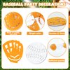 2 Pcs Baseball Decorations Baseball Party Baseball Banner Baseball Glove Garland Party Felt Cloth Decor Sports Theme Party for Birthday Baby Shower Classroom Backdrop Decorations