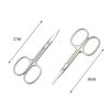 Motanar Eyebrow and Nose Hair Scissors, 3.7” Stainless Steel Professional Facial Nose Hair Trimmer Scissors for Women and Lace Wigs 2 Pieces
