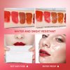 WALULAN Double-ended Lip Oil,Matte Lip Gloss, Waterproof Sweatproof Lipstick Sealer,Lip Glow Oil,Plumper Clear Hydrating, Lipstick Raincoa