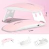 URAQT Mini Gel Nail Lamp, Portable Professional 6W UV LED Gel Nail Dryer with USB, Curing Lamp Professional Nail Art Tool Accessory for All Gel Nail Polish, Gift for Valentines Birthday
