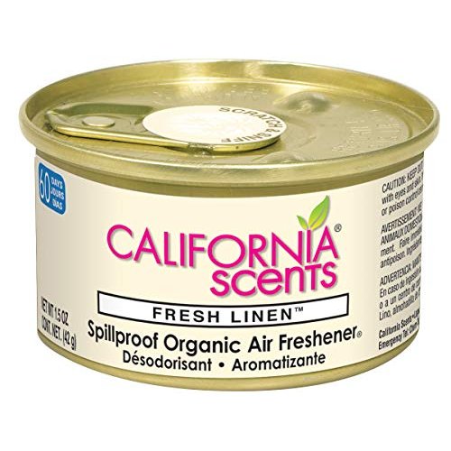California Scents California Scents Spillproof Can Air Freshener Eco-Friendly Odor Neutralizer, Fresh Linen, 12 Count
