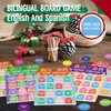 Christmas Bingo Game, 12PCS Bilingual English and Spanish Bingo Board Game, 12 Players Bingo Game Set for Teenager or Adults Xmas Party, Fun Interesting Activity Winter Party Supplies