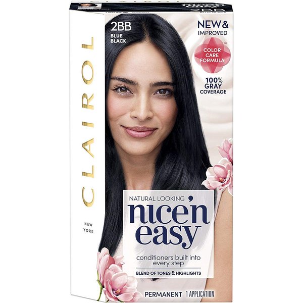 Nice'n Easy [2BB/124] Natural Blue Black Permanent Hair Color 1 ea