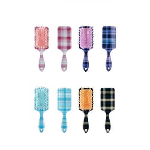 Retro Design Paddle Hair Brush with Soft Ball Tips by BeaverStrong, Wet and Dry Brush, Great for Detangling, Blowdrying and Straightening All Hair Types (Pink)