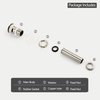 SKOWLL Bathroom Pop Up Vanity Drain Vessel Sink Pop Up Drain Push Button Drain Assembly Drain Stopper with Overflow, Brushed Nickel