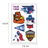 Temporary Tattoo, 60pcs Fake Tattoos Designs, Waterproof Body Art Stickers, Fan Games Event Tattoo Decorations, Party Favors Scholl Reward Prizes Supplies for Boys Girls Women Men 10 Sheets Football
