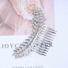 Iaceble Vintage Leaf Barrette Hair Clips - Silver Metal Laurel Leaf Greek Goddess Hair Piece Accessories for Women and Girl Gifts (Silver)