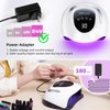 220W UV LED Nail Lamp，UV Light for Nails Gel Polish with 57 Lamp Beads 4 Timer Setting & LCD Touch Display Screen, Auto Sensor, Professional Nail Light UV Nail Lamp for Gel Nails