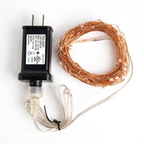 Hometown Evolution, Inc. Purple LED Fairy Lights - Plug in - 33 Foot 100 Purple LED Micro Lights on Copper Wire - Waterproof for Indoor and Outdoor Use