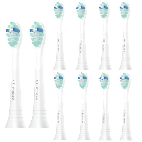 Utimcare Replacement Toothbrush Heads Compatible with Philips Sonicare Electric Tooth Brush Head Fits for Philips ProtectiveClean DiamondClean C2 C1 G2 W 4100 5100 HX9023 Plaque Control, 10 Pack