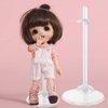 BieFuDan 10Pcs Adjustable Doll Stands Display Holders, Action Figure Stand Toy Doll Accessories, Transparent Plastic Mini Doll Display Stand Support for 11 to 13 Inch Dolls
