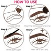 Eyebrow Stamp Stencil Kit With Clear Eyebrow Gel & 10 Reusable Eyebrow Stencils Eye Brow Tingting Kit Stamp and Stencil Brow Set Eyebrow Stamping Set Long-lasting Waterproof Effect (Light Brown)