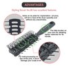 VESS Styling Ceramic Hair Brush 9-row Round Type, for Bow and Styling Made in Japan (VP-80 Gray)