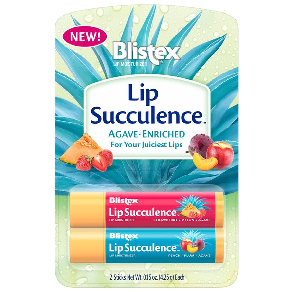 Blistex Lip Succulence Hydrating Agave-Enriched Lip Moisturizer Lip Balm 2-count