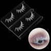 Andy's Orchids White False Eyelashes Long Cross Eyelashes Extension Japanese Anime Cosplay Fake Lashes Natural Look White Eye Lash Extensions, 2 Pairs